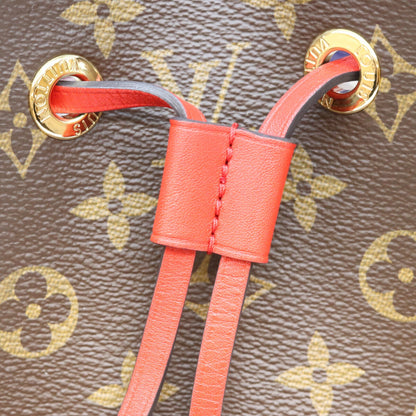 LOUIS VUITTON ルイヴィトン 17年 M44021 モノグラム コクリコレッド ネオノエMM ショルダーバッグ ショルダーバッグ