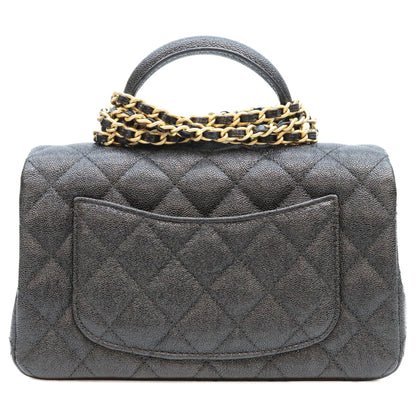 CHANEL シャネル 31番 AS2431 黒 キャビア ゴールド金具 トップハンドルミニマトラッセ20 ショルダーバッグ ショルダーバッグ