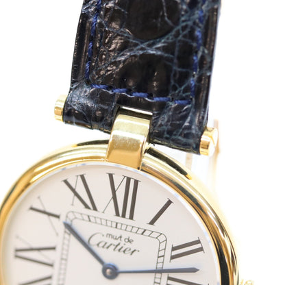 Cartier カルティエ 925 W1005454 マスト ヴァンドームLM オパラン シルバー文字盤 QZ 腕時計