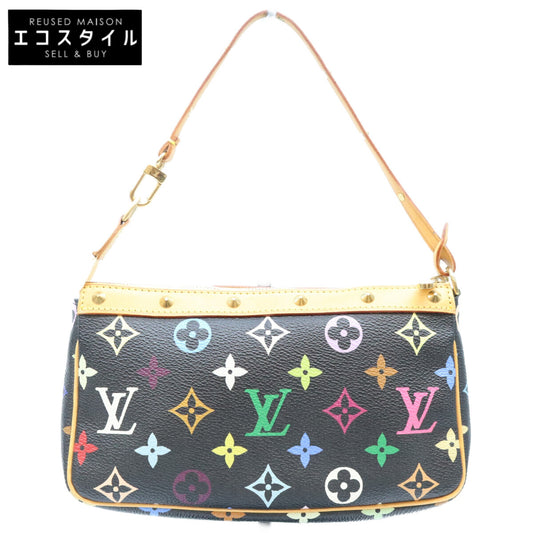 LOUIS VUITTON ルイヴィトン 3年 M92648 モノグラムマルチカラー ノワール ポシェット アクセソワール ハンドバッグ