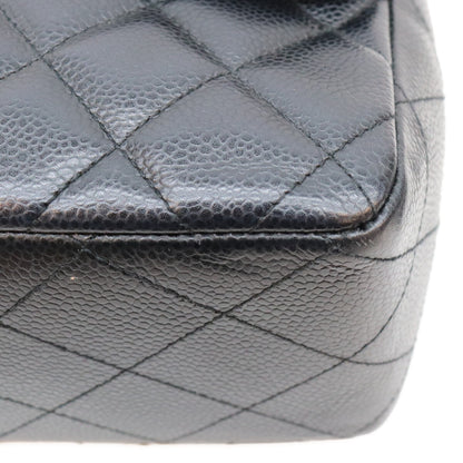 CHANEL シャネル 12番 A28600 黒 キャビア G金具 シングル デカマトラッセ30 ショルダーバッグ