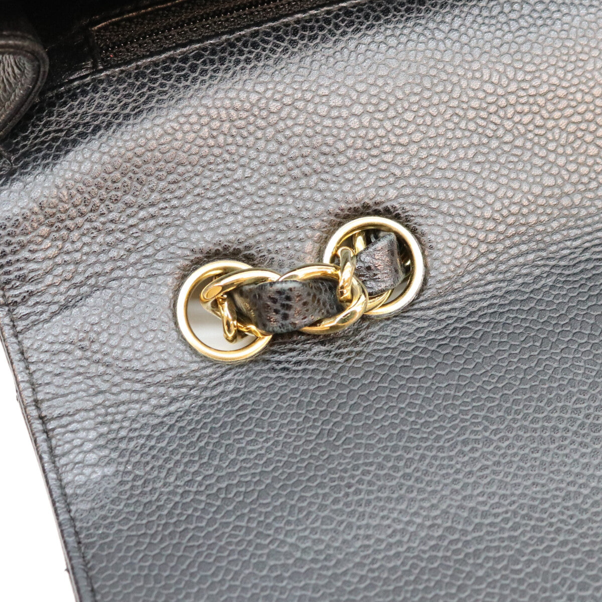CHANEL シャネル 12番 A28600 黒 キャビア G金具 シングル デカマトラッセ30 ショルダーバッグ