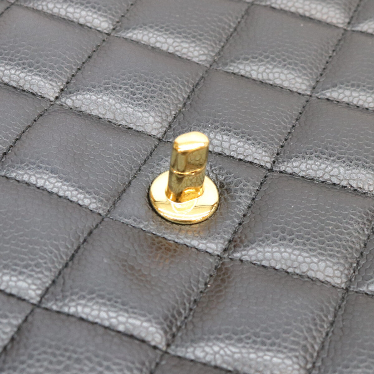 CHANEL シャネル 12番 A28600 黒 キャビア G金具 シングル デカマトラッセ30 ショルダーバッグ
