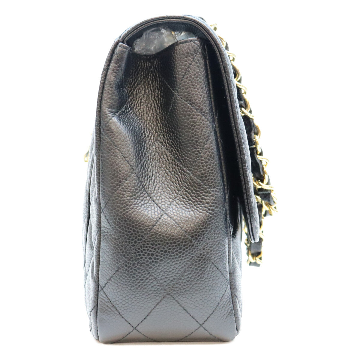 CHANEL シャネル 12番 A28600 黒 キャビア G金具 シングル デカマトラッセ30 ショルダーバッグ