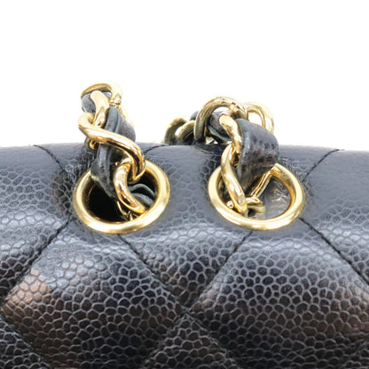 CHANEL シャネル 12番 A28600 黒 キャビア G金具 シングル デカマトラッセ30 ショルダーバッグ