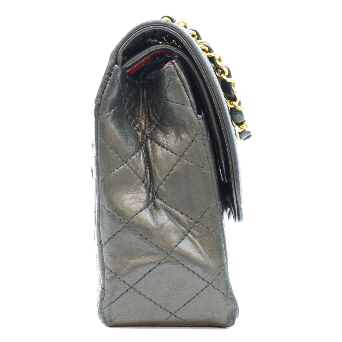 CHANEL シャネル 0番 黒 ラム パリ限定 Wフラップ マトラッセ26 ショルダーバッグ ショルダーバッグ