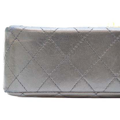 CHANEL シャネル 0番 黒 ラム パリ限定 Wフラップ マトラッセ26 ショルダーバッグ ショルダーバッグ