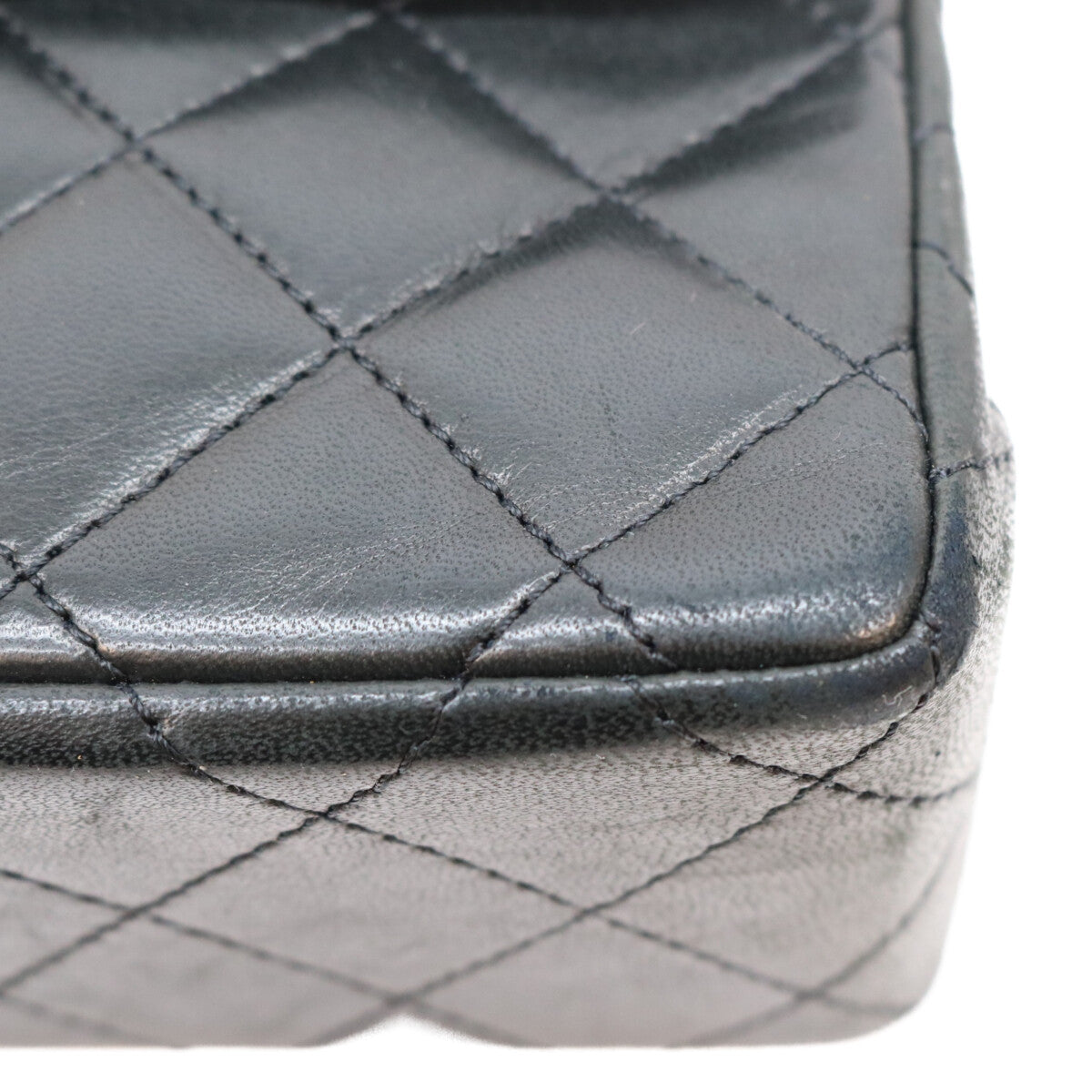 CHANEL シャネル 0番 黒 ラム パリ限定 Wフラップ マトラッセ26 ショルダーバッグ ショルダーバッグ