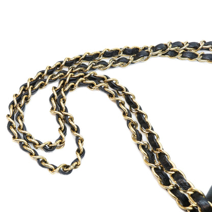 CHANEL シャネル A58600 29番 黒 キャビア G金具 Wフラップ デカマトラッセ30 ショルダーバッグ ショルダーバッグ