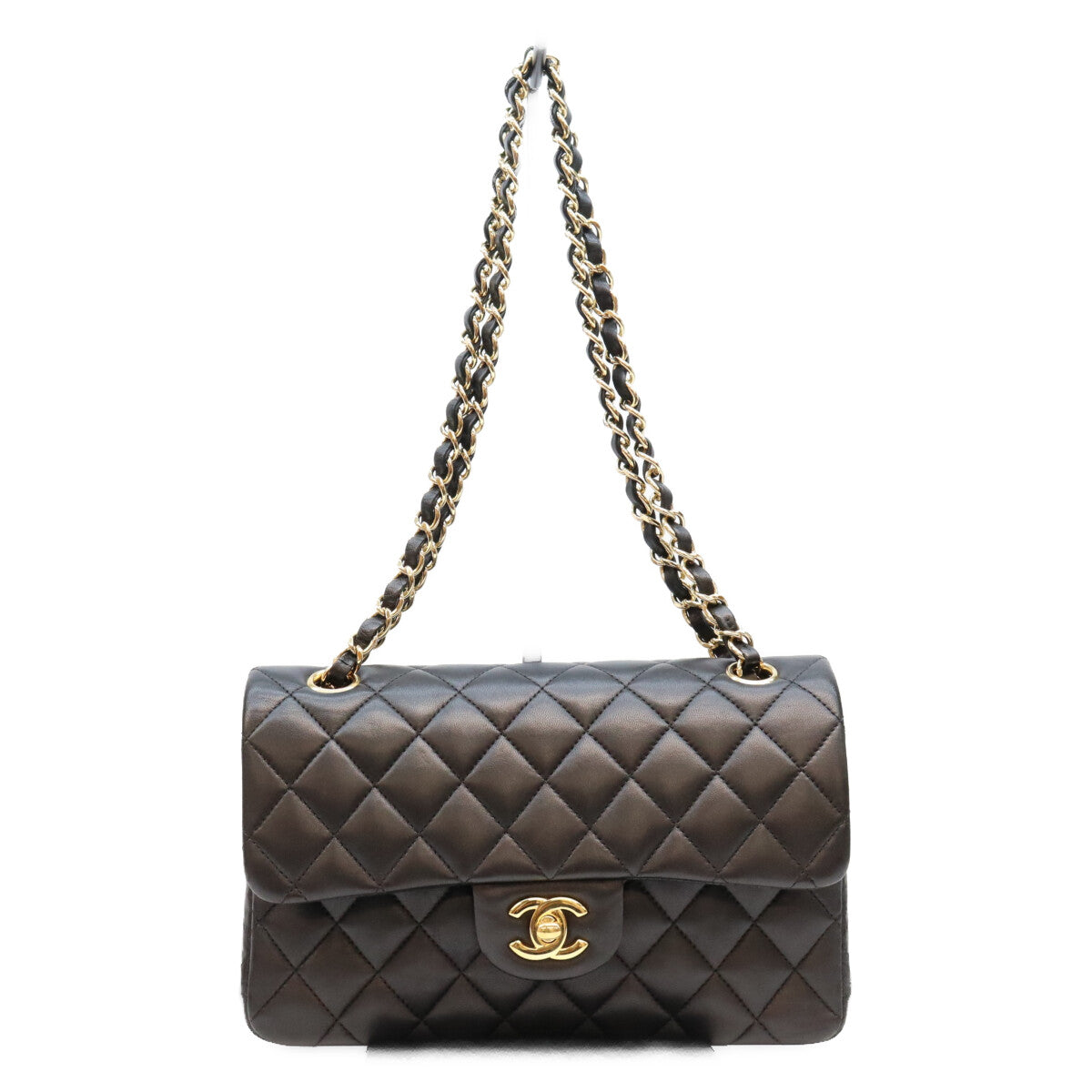CHANEL シャネル 19番 AO1113 黒 ラム G金具 マトラッセ23 ショルダーバック ショルダーバッグ