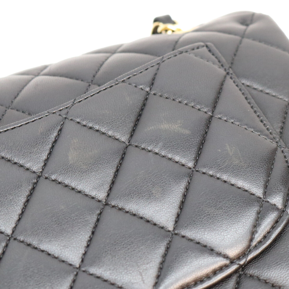 CHANEL シャネル 19番 AO1113 黒 ラム G金具 マトラッセ23 ショルダーバック ショルダーバッグ