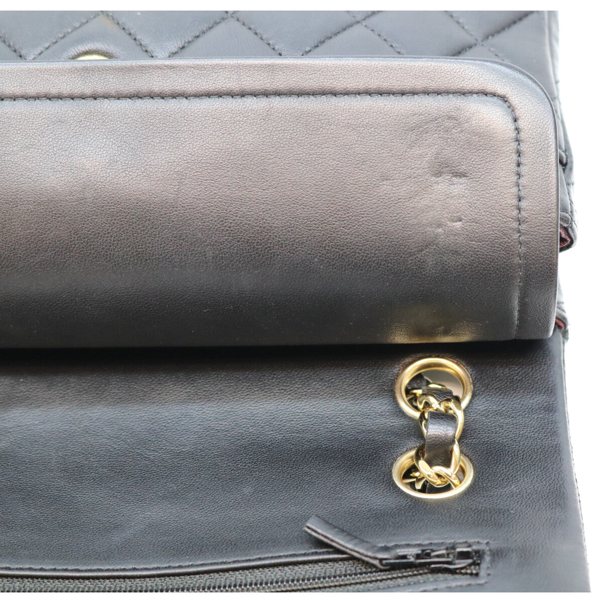 CHANEL シャネル 19番 AO1113 黒 ラム G金具 マトラッセ23 ショルダーバック ショルダーバッグ