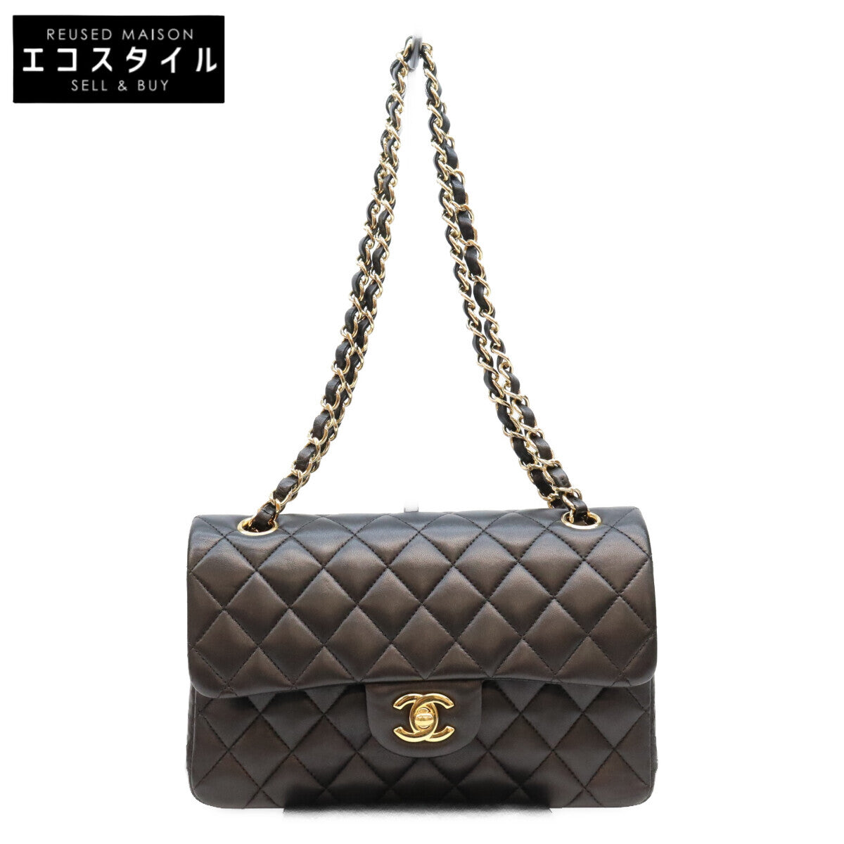 CHANEL シャネル 19番 AO1113 黒 ラム G金具 マトラッセ23 ショルダーバック ショルダーバッグ