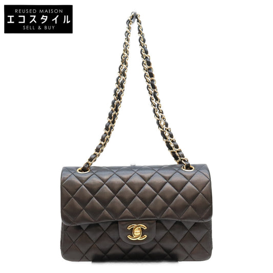 CHANEL シャネル 19番 AO1113 黒 ラム G金具 マトラッセ23 ショルダーバック ショルダーバッグ