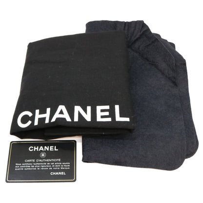 CHANEL シャネル 18番 A58600 黒 ラム G金具 Wフラップ デカマトラッセ30 ショルダーバック ショルダーバッグ