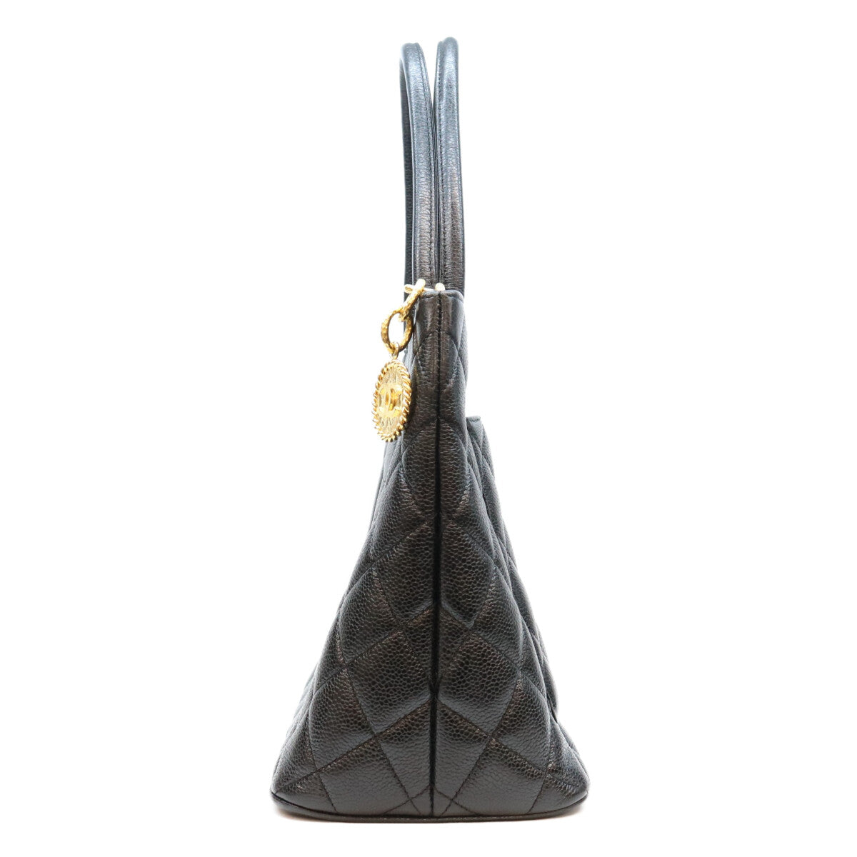 CHANEL シャネル 6番 A01804 黒 G金具 キャビア 復刻トートバッグ トートバッグ