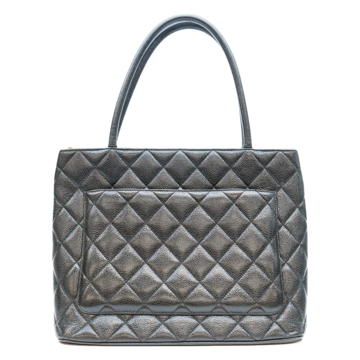 CHANEL シャネル 6番 A01804 黒 G金具 キャビア 復刻トートバッグ トートバッグ