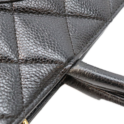 CHANEL シャネル 6番 A01804 黒 G金具 キャビア 復刻トートバッグ トートバッグ