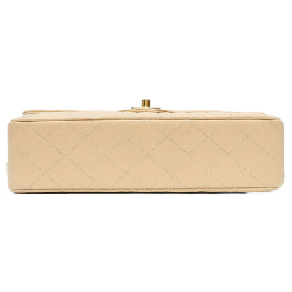 CHANEL シャネル 16番 A01112 ライトベージュ キャビア G金具 マトラッセ25 ショルダーバッグ ショルダーバッグ