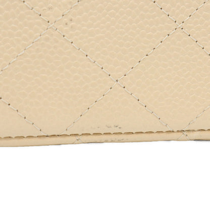 CHANEL シャネル 16番 A01112 ライトベージュ キャビア G金具 マトラッセ25 ショルダーバッグ ショルダーバッグ