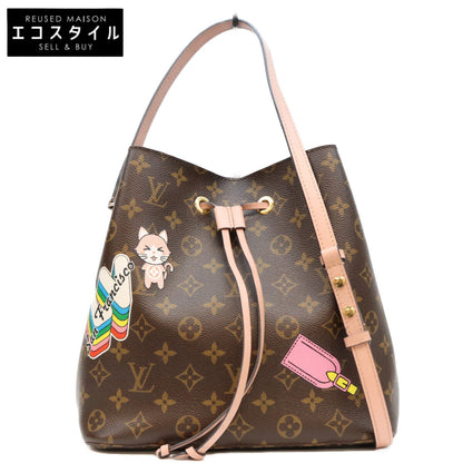 LOUIS VUITTON ルイヴィトン 19年 M44022 モノグラム ローズプードル ワールドツアー ネオノエMM ショルダーバッグ ショルダーバッグ