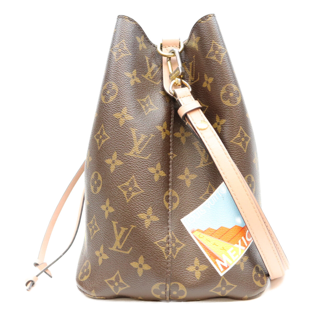 LOUIS VUITTON ルイヴィトン 19年 M44022 モノグラム ローズプードル ワールドツアー ネオノエMM ショルダーバッグ ショルダーバッグ