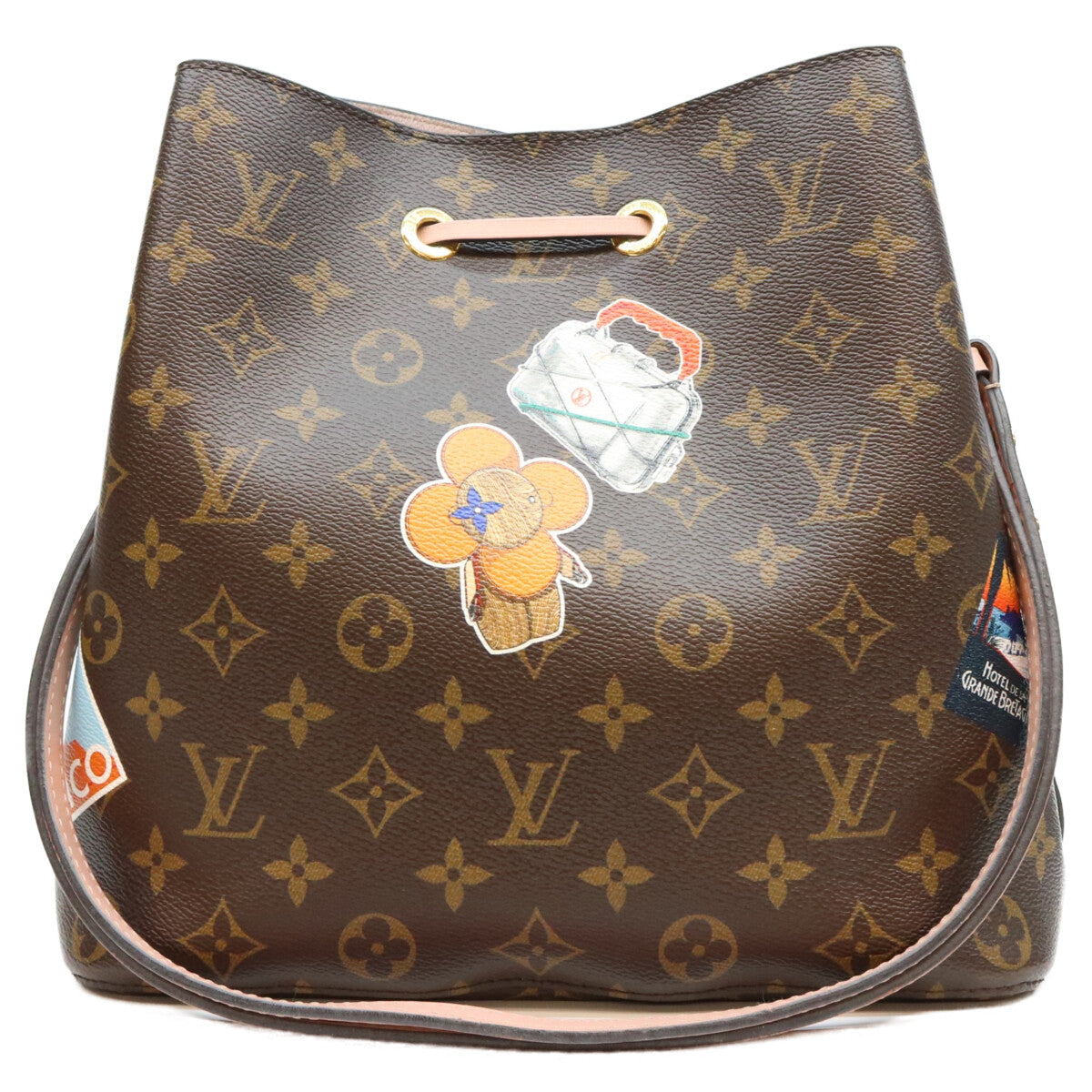LOUIS VUITTON ルイヴィトン 19年 M44022 モノグラム ローズプードル ワールドツアー ネオノエMM ショルダーバッグ ショルダーバッグ