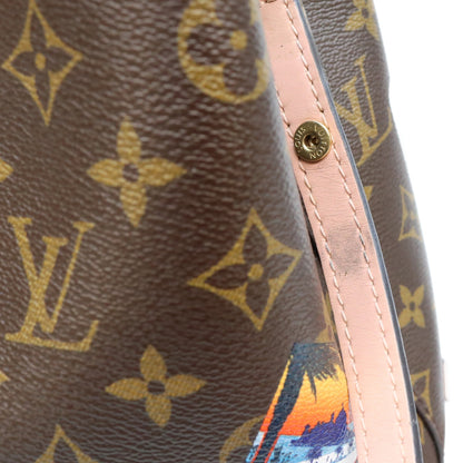 LOUIS VUITTON ルイヴィトン 19年 M44022 モノグラム ローズプードル ワールドツアー ネオノエMM ショルダーバッグ ショルダーバッグ