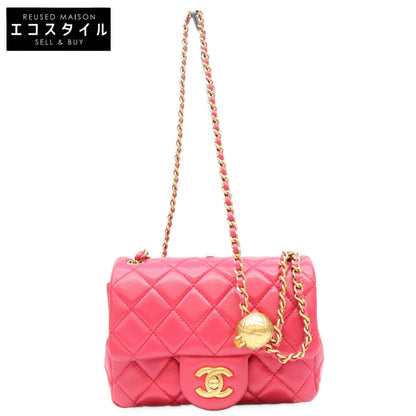 CHANEL シャネル 29番 AS1786 ネオピンク ラム G金具 パールクラッシュ ココボール ミニマトラッセ17 ショルダーバッグ ショルダーバッグ