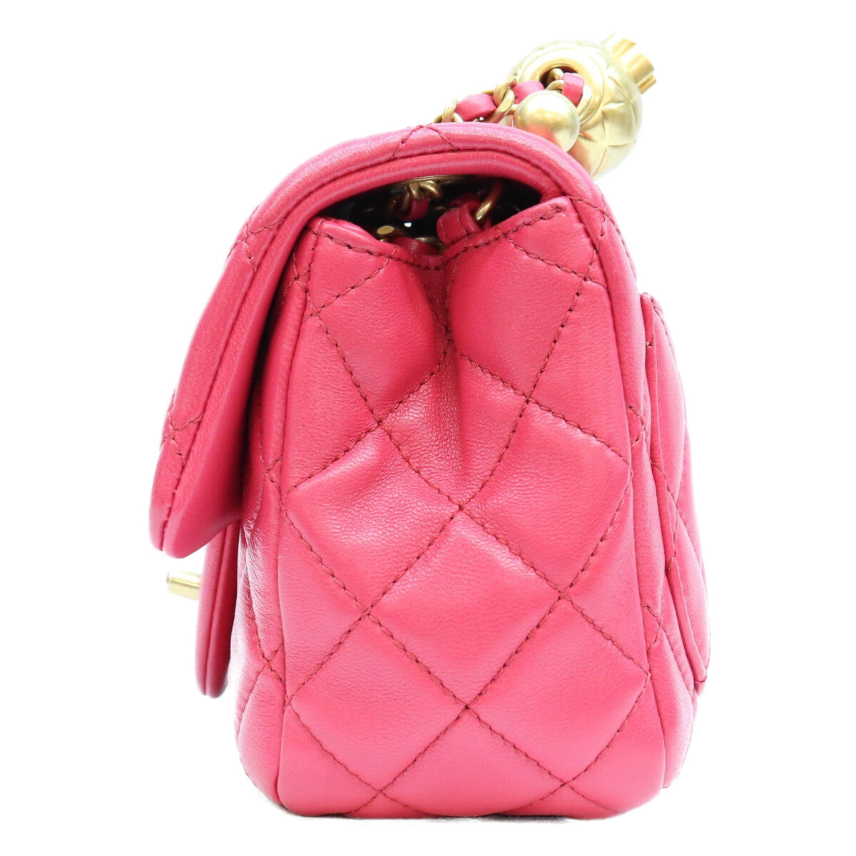 CHANEL シャネル 29番 AS1786 ネオピンク ラム G金具 パールクラッシュ ココボール ミニマトラッセ17 ショルダーバッグ ショルダーバッグ