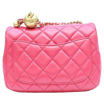 CHANEL シャネル 29番 AS1786 ネオピンク ラム G金具 パールクラッシュ ココボール ミニマトラッセ17 ショルダーバッグ ショルダーバッグ