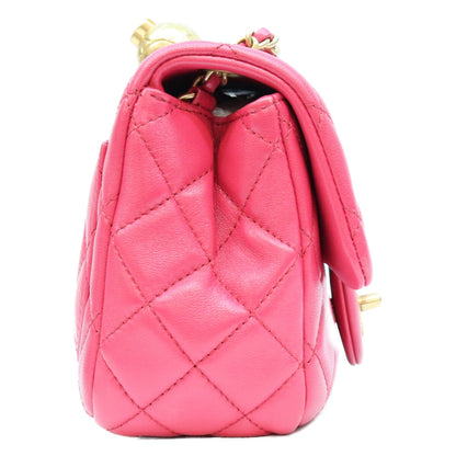 CHANEL シャネル 29番 AS1786 ネオピンク ラム G金具 パールクラッシュ ココボール ミニマトラッセ17 ショルダーバッグ ショルダーバッグ