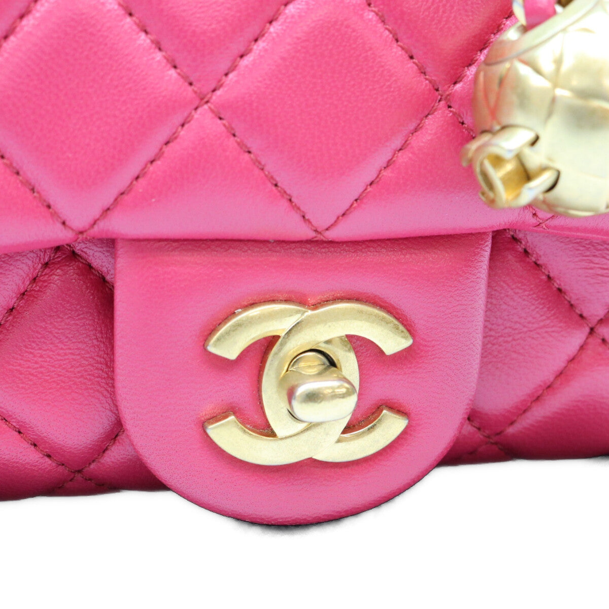 CHANEL シャネル 29番 AS1786 ネオピンク ラム G金具 パールクラッシュ ココボール ミニマトラッセ17 ショルダーバッグ ショルダーバッグ