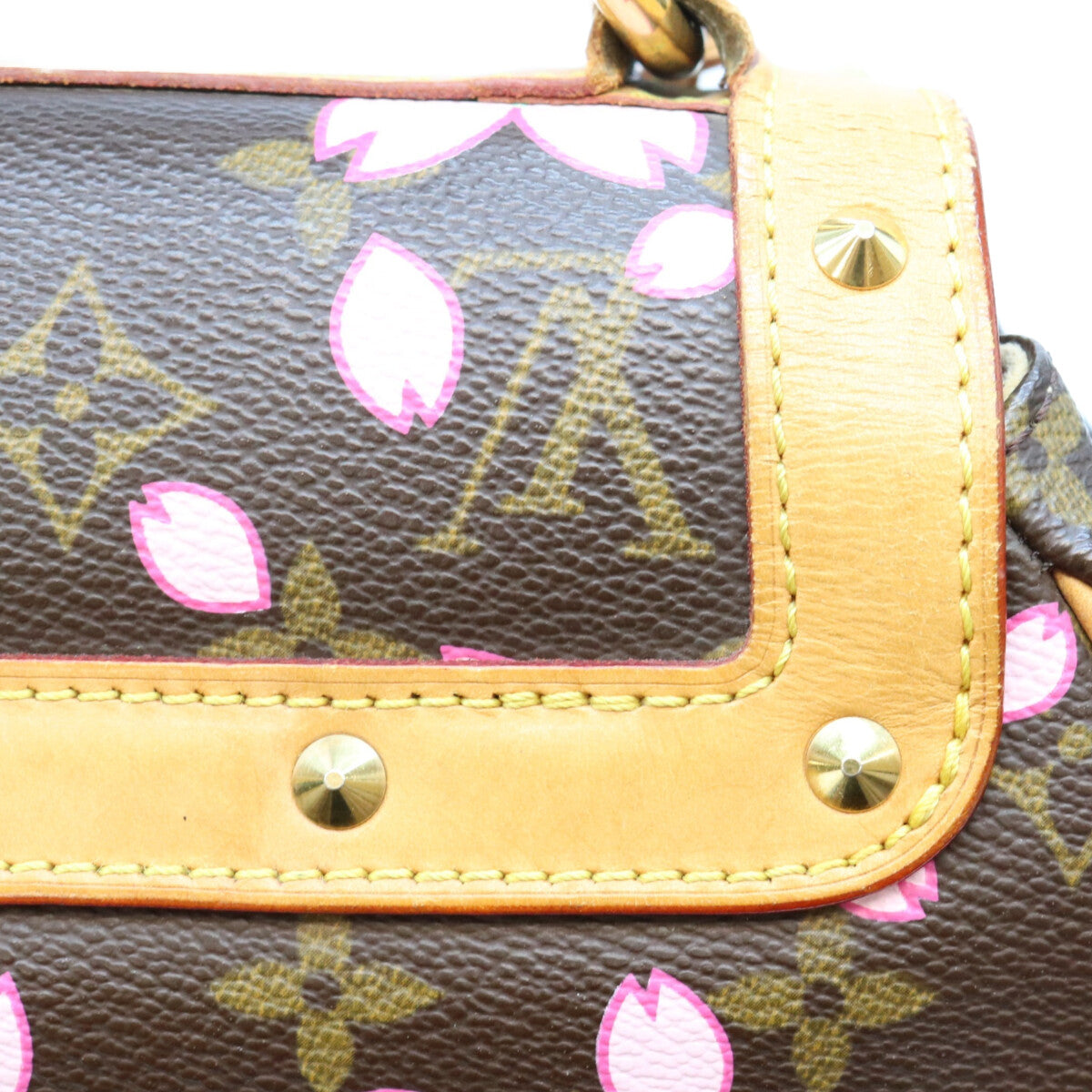 LOUIS VUITTON ルイヴィトン 03年 M92012 モノグラムチェリーブロッサム ブラウン サックレトロPM ハンドバッグ