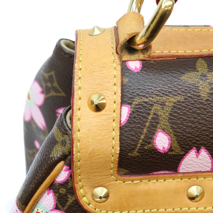LOUIS VUITTON ルイヴィトン 03年 M92012 モノグラムチェリーブロッサム ブラウン サックレトロPM ハンドバッグ