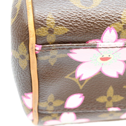 LOUIS VUITTON ルイヴィトン 03年 M92012 モノグラムチェリーブロッサム ブラウン サックレトロPM ハンドバッグ