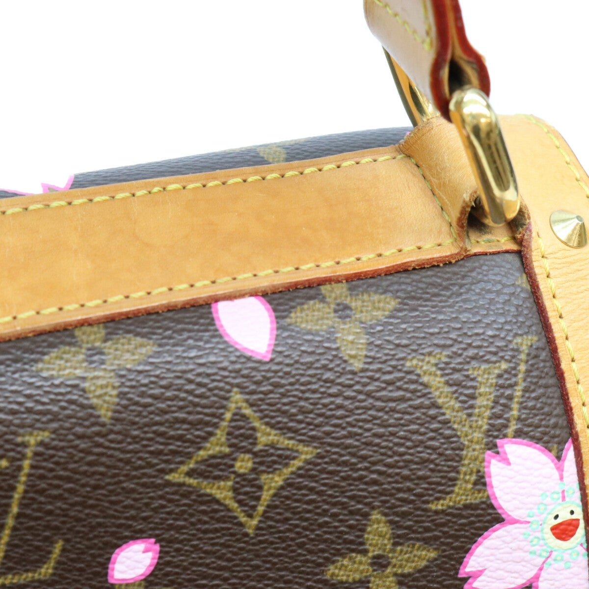 LOUIS VUITTON ルイヴィトン 03年 M92012 モノグラムチェリーブロッサム ブラウン サックレトロPM ハンドバッグ