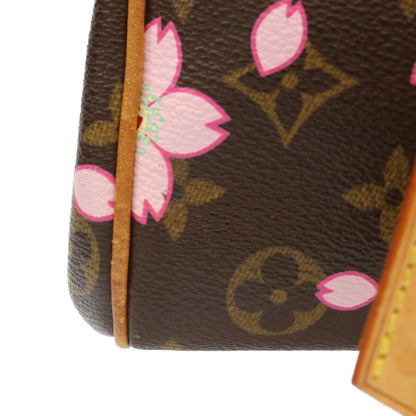 LOUIS VUITTON ルイヴィトン 03年 M92012 モノグラムチェリーブロッサム ブラウン サックレトロPM ハンドバッグ