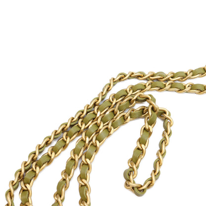 CHANEL シャネル カーキ ラム G金具 マトラッセ トップハンドル 2WAY チェーン バック ショルダーバッグ