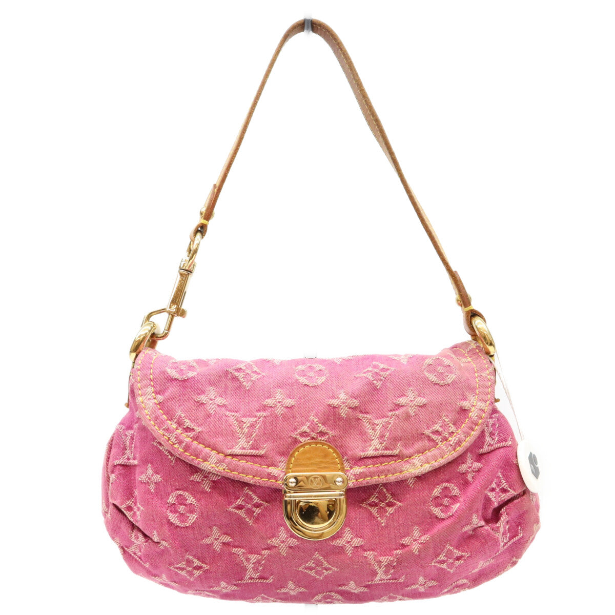 LOUIS VUITTON ルイヴィトン 06年 M95216 モノグラムデニム フューシャピンク ミニプリーティ ショルダーバッグ ショルダーバッグ