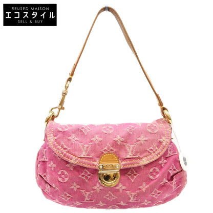 LOUIS VUITTON ルイヴィトン 06年 M95216 モノグラムデニム フューシャピンク ミニプリーティ ショルダーバッグ ショルダーバッグ