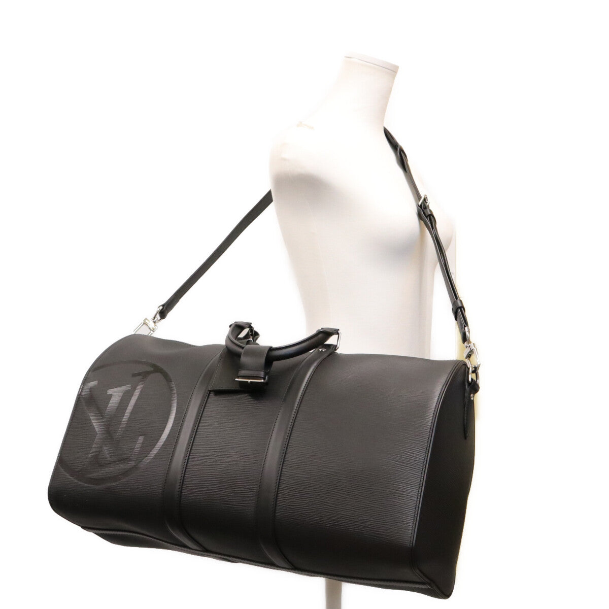 LOUIS VUITTON ルイヴィトン 18年 M53303 エピ 黒 LVサークル キーポルバンドリエール45 ボストンバッグ ボストンバッグ