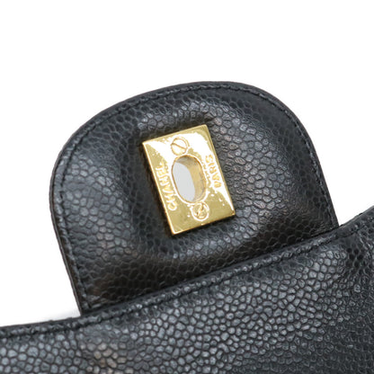 CHANEL シャネル 13番 A28600 黒 キャビア G金具 シングル デカマトラッセ30 ショルダーバッグ ショルダーバッグ