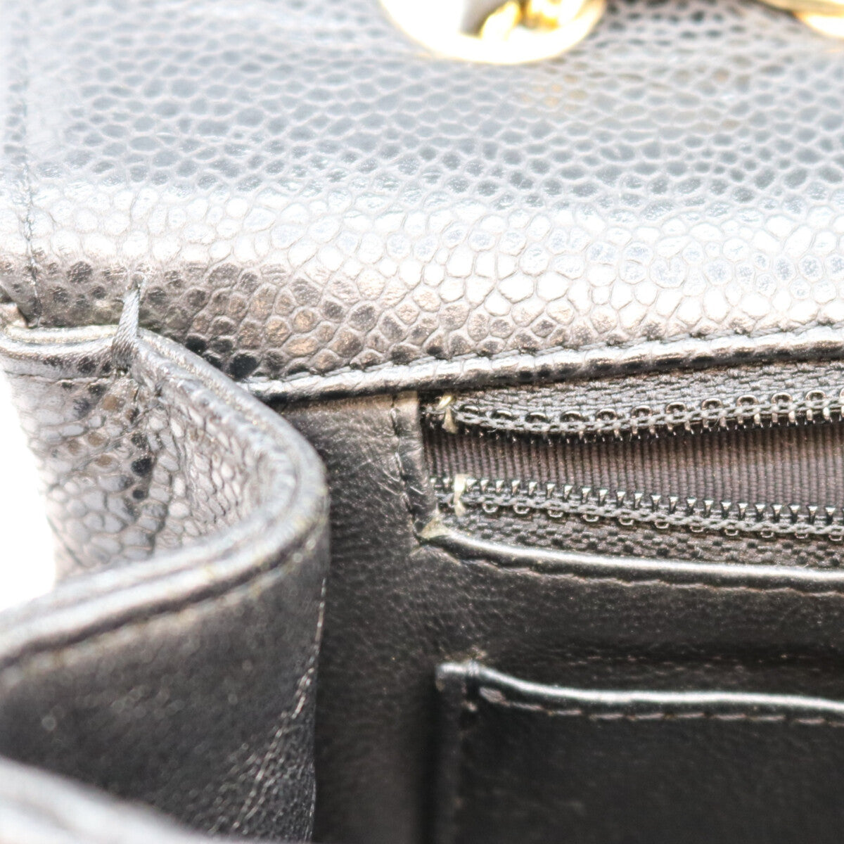 CHANEL シャネル 13番 A28600 黒 キャビア G金具 シングル デカマトラッセ30 ショルダーバッグ ショルダーバッグ