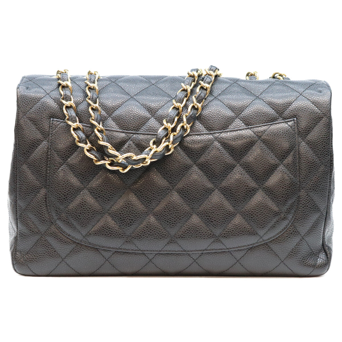 CHANEL シャネル 13番 A28600 黒 キャビア G金具 シングル デカマトラッセ30 ショルダーバッグ ショルダーバッグ