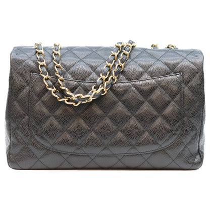 CHANEL シャネル 13番 A28600 黒 キャビア G金具 シングル デカマトラッセ30 ショルダーバッグ ショルダーバッグ