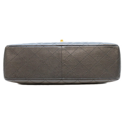 CHANEL シャネル 13番 A28600 黒 キャビア G金具 シングル デカマトラッセ30 ショルダーバッグ ショルダーバッグ