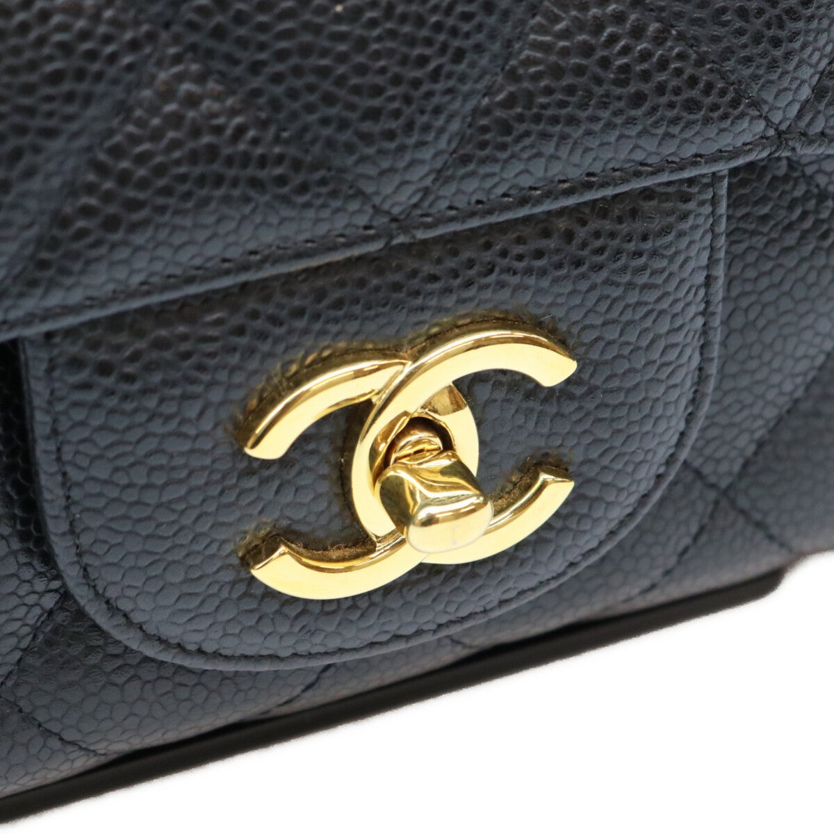 CHANEL シャネル 13番 A28600 黒 キャビア G金具 シングル デカマトラッセ30 ショルダーバッグ ショルダーバッグ