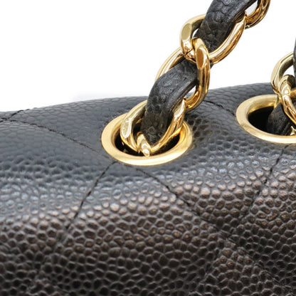 CHANEL シャネル 13番 A28600 黒 キャビア G金具 シングル デカマトラッセ30 ショルダーバッグ ショルダーバッグ