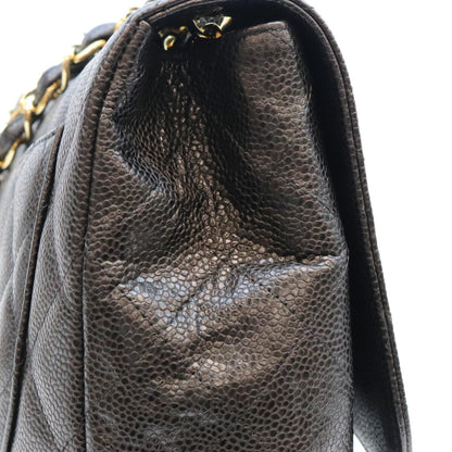 CHANEL シャネル 13番 A28600 黒 キャビア G金具 シングル デカマトラッセ30 ショルダーバッグ ショルダーバッグ